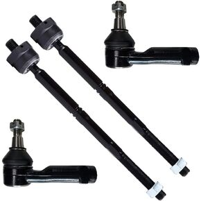 SCITOO 4-PC SET Suspension Kit For Ford for F-150 Inner Tie Rod End,Outer Tie Rod End