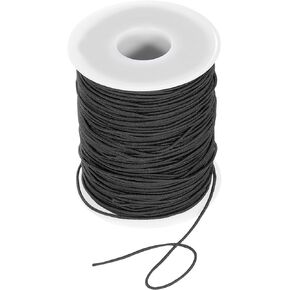 uxcell 1mm Elastic String Cord Elastic Thread Beading String Cord for Jewelry Making Necklace Bracelet Beading, 109 Yards Yellow