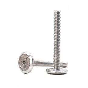 binifiMux 1/4"-20 x 2 Inches Hurricane Bolts Combo Sidewalk Bolts Screws, 25-Pack, 304 Stainless Steel
