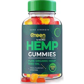 علكات Green Acre، علكات Green Acre Hemp، مكمل غذائي بتركيبة متقدمة، جرعة يومية من العافية والاسترخاء، تقييمات GreenAcre Gomitas (60 علكة)