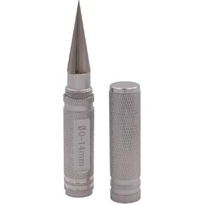 Treehobby 0-14mm Body Aluminum Reamer Hole Puncher with Protective Sleeve Hobby Tool Combo Set for RC Model Bodyshell Connector, Universal Opener Drill Tool(Silver)