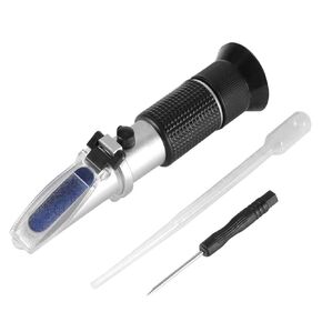 Abuycs Antifreeze Refractometer for Glycol, Antifreeze, Coolant and Battery Acid, Measuring Freezing Point of Automobile Antifreeze, Urea Adblue Battery Fluid Condition Glass Water Tester ATC Tool