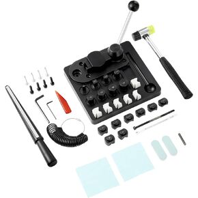 DWIKE Ring Bender Tool Ring Bending Tool for Jewelry Making Ring Maker Bender Tool with Nylon Dies,Ring Measuring Set Ring Making Kit Ring Bending Machine