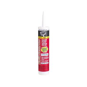 DAP Kwik Seal Plus White Siliconized Latex Kitchen and Bath Sealant and Adhesive 10.1 oz.