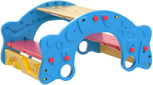 طاولة أنشطة تسلق الصخور من جرو آند أب Qwikflip®، كرسي هزاز ومقعد، طاولة أنشطة تسلق الصخور للاستخدام الداخلي والخارجي، متعددة الوظائف على مدار العام للأطفال الصغار، عمر 1.5 عامًا فما فوق in Kuwait