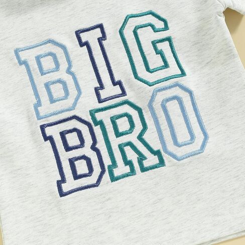 CREAIRY Big Sister Little Sister Brother Matching Outfits Toddler Baby Girl Boy Short Sleeve Romper T-Shirt Summer Clothes in Kuwait