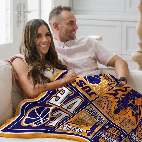 Kplndy Basketball Lovers Gifts Blanket, Phoenix Basketball Player Fans Gifts for Men Girls Boys, Basketball Team Gifts Super Soft Flannel Bed Throw Blanket 60"" x 50"" in Saudi Arabia