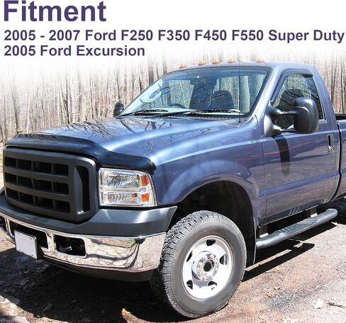 مجموعة المصابيح الأمامية Bincmay متوافقة مع 2005-2007 2005 2006 2007 05 06 07 Ford F250 F350 F450 F550 Super Duty/2005 Ford Excursion (عاكس كهرماني لغطاء الكروم) in Kuwait