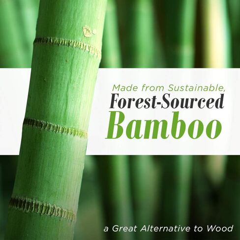 موزع مناشف ورقية من الخيزران من AdirHome مقاس 4.8 بوصة × 11.6 بوصة × 7.8 بوصة - مثبت على الحائط أو سطح الطاولة لمناديل اليد متعددة الطيات - الحمام، المطبخ، المنزل أو الاستخدام التجاري (الخيزران) in Kuwait