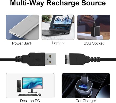 CUENSTOP GBA SP USB Charger Cable, Power Charging Cord Compatible with Nintendo DS Original Console(NDS)/Gameboy Advance SP, 3.9 ft in Kuwait
