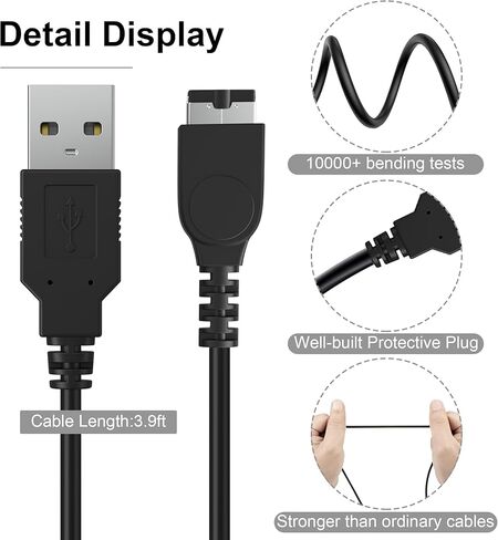 CUENSTOP GBA SP USB Charger Cable, Power Charging Cord Compatible with Nintendo DS Original Console(NDS)/Gameboy Advance SP, 3.9 ft in Kuwait