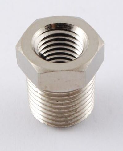 1/8" Male NPT to 1/16" Female NPT Female Reducing/Reducer Bushing Nickel Plated Brass Pipe Fitting in Saudi Arabia