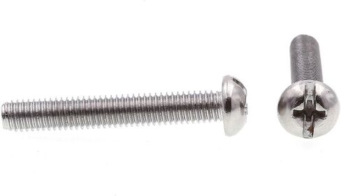 Prime-Line 9004310 Machine Screw, Round Head, Slotted/Phillips Combo, #10-32 X 1-1/4", Grade 18-8 Stainless Steel, Pack of 25 in Saudi Arabia