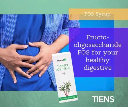 Tiens FOS Syrup - Premium Fructooligosaccharides Syrup for Digestive Health - Gut Health Syrup - 6 Sachets x 10ml (60ml) in Saudi Arabia
