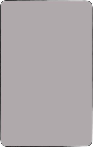 طاولة أنشطة Flash Furniture Mobile مقاس 30 بوصة عرض × 72 بوصة طول مستطيلة باللون الرمادي - أرجل قصيرة قابلة لتعديل الارتفاع in Kuwait