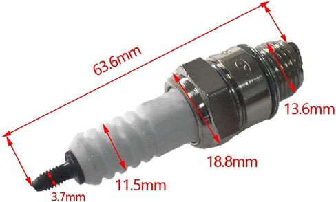 رأس أسطوانة RIRECUjP CNC وقابس شرارة لمحرك السباق 66cc/80cc (فضي) in Kuwait