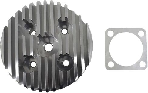 رأس أسطوانة RIRECUjP CNC وقابس شرارة لمحرك السباق 66cc/80cc (فضي) in Kuwait