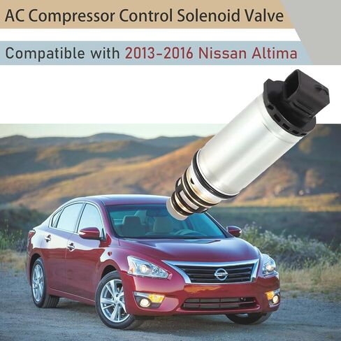 AC Compressor Control Solenoid Valve VCS14EC DCS17EC Compatible with Nissan Altima 2013 2014 2015 2016 Silver Tone in Saudi Arabia