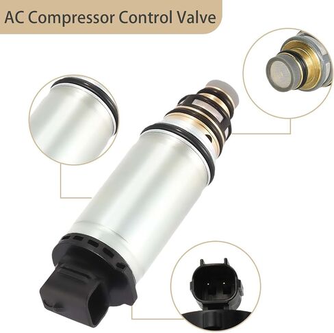AC Compressor Control Solenoid Valve VCS14EC DCS17EC Compatible with Nissan Altima 2013 2014 2015 2016 Silver Tone in Saudi Arabia