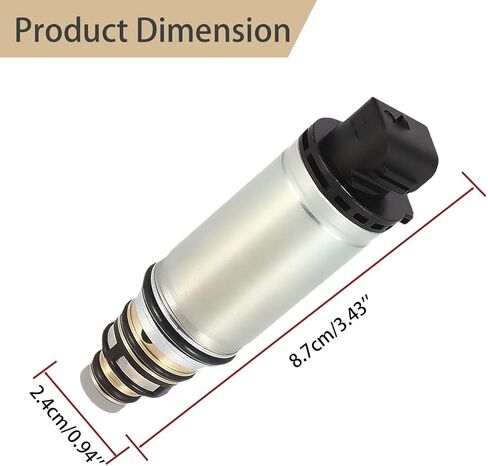 AC Compressor Control Solenoid Valve VCS14EC DCS17EC Compatible with Nissan Altima 2013 2014 2015 2016 Silver Tone in Saudi Arabia