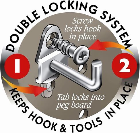 Triton Products DuraHook Pegboard Hook, Pack of 10, Silver in Saudi Arabia