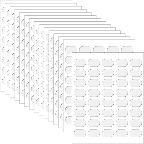 DLOnline 600Pcs Clear Double Sided Sticky Dots, Removable Museum Gel, Sticky Tack, Mounting Putty, Museum Putty, Poster Putty for Wall Hanging of Blind Box Dolls, 0.31 x 0.51 inches in Kuwait