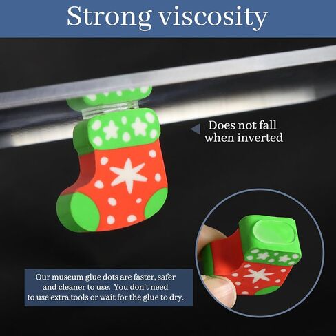 DLOnline 600Pcs Clear Double Sided Sticky Dots, Removable Museum Gel, Sticky Tack, Mounting Putty, Museum Putty, Poster Putty for Wall Hanging of Blind Box Dolls, 0.31 x 0.51 inches in Kuwait