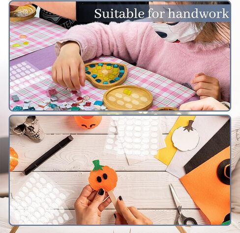 DLOnline 600Pcs Clear Double Sided Sticky Dots, Removable Museum Gel, Sticky Tack, Mounting Putty, Museum Putty, Poster Putty for Wall Hanging of Blind Box Dolls, 0.31 x 0.51 inches in Kuwait