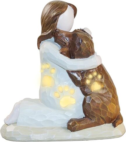 upbema Dog Memorial Figurine Pet Sitter Staring Friend Gift Polyresin 4.3L x 2W x 3.5H inch in Saudi Arabia
