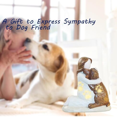 upbema Dog Memorial Figurine Pet Sitter Staring Friend Gift Polyresin 4.3L x 2W x 3.5H inch in Saudi Arabia