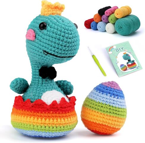 SAMLMAP Crochet Kit for Beginners Adults, Learn to Crochet Kit with Step-by-Step Video Tutorials Amigurumi Animals Kit Octopus Whale Dog and Plants Tulips Sun Flowers in Saudi Arabia