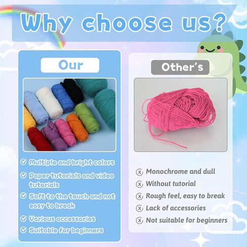 SAMLMAP Crochet Kit for Beginners Adults, Learn to Crochet Kit with Step-by-Step Video Tutorials Amigurumi Animals Kit Octopus Whale Dog and Plants Tulips Sun Flowers in Saudi Arabia