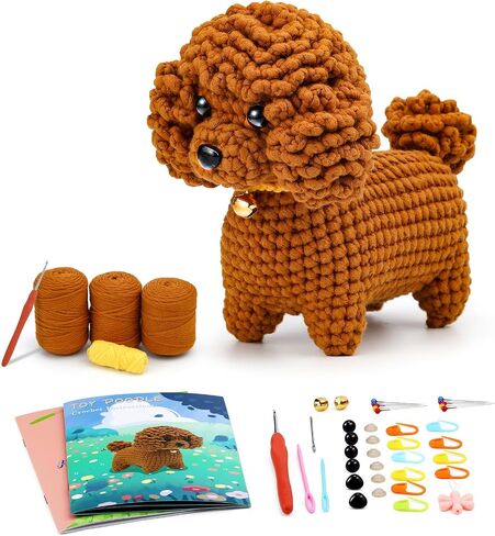 SAMLMAP Crochet Kit for Beginners Adults, Learn to Crochet Kit with Step-by-Step Video Tutorials Amigurumi Animals Kit Octopus Whale Dog and Plants Tulips Sun Flowers in Saudi Arabia
