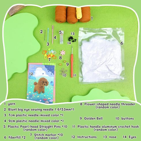 SAMLMAP Crochet Kit for Beginners Adults, Learn to Crochet Kit with Step-by-Step Video Tutorials Amigurumi Animals Kit Octopus Whale Dog and Plants Tulips Sun Flowers in Saudi Arabia