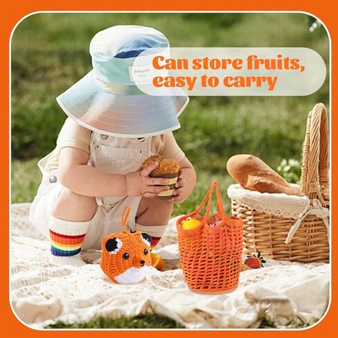 طقم كروشيه للمبتدئين، طقم كروشيه بمقبض حقائب حمل شبكية، طقم كروشيه للمبتدئين للبالغين مع تعليمات خطوة بخطوة لخيوط الكروشيه، مجموعات حيوانات كروشيه لحقيبة تسوق قابلة لإعادة الاستخدام in Kuwait