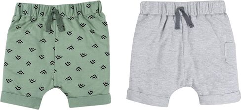 Lamaze Baby Boys' Super Combed Natural Cotton Athletic Style Shorts, 2 Pack in Saudi Arabia