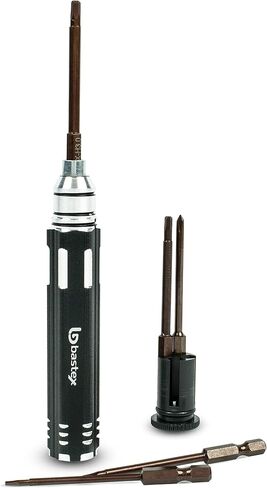 Bastex مفك براغي دقيق الكل في واحد، مجموعة أدوات مكونة من 5 قطع قابلة للتبديل - صُنعت خصيصًا لطائرة Hobby RC Phantom Aerial UAV Drone Quadcopter in Kuwait