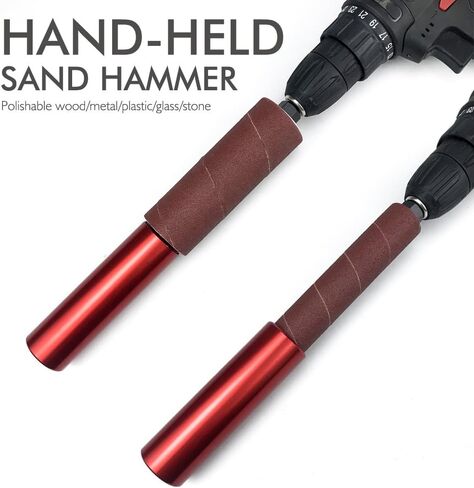 مجموعة صنفرة الطبل المحمولة، 10 قطع من أكمام الصنفرة لآلة الصنفرة المتأرجحة، طبلة سنفرة مطاطية للحجر الزجاجي الخشبي المعدني للحفر 4-1/2 بوصة × 1-1/2 بوصة و4-1/2 بوصة × 1 بوصة in Kuwait