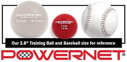 PowerNet Micro 2" Weighted Training Balls 12 Pack Complete Set | 4 Weights - 3.5, 5.5, 7.5, 9.5 oz | Enhance Hand-Eye Coordination | Undersized Golf Ball Size | Build Strength and Muscle in Saudi Arabia