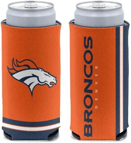 WinCraft NFL Denver Broncos Slim Can Cooler، ألوان الفريق، مقاس واحد in Saudi Arabia