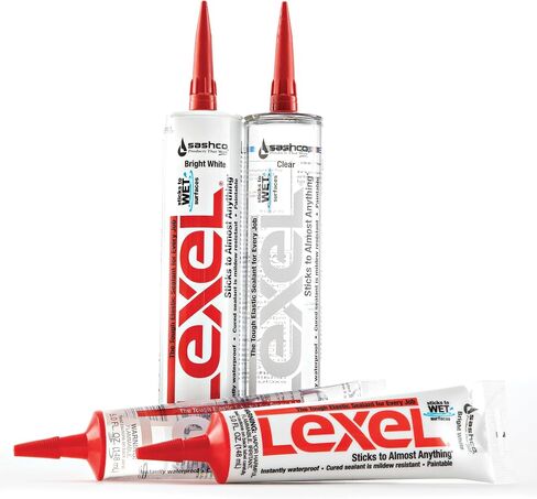 Sashco 13033 5oz Sealants White Lexel Adhesive Caulk, 5-Ounce, 5 Oz. in Saudi Arabia