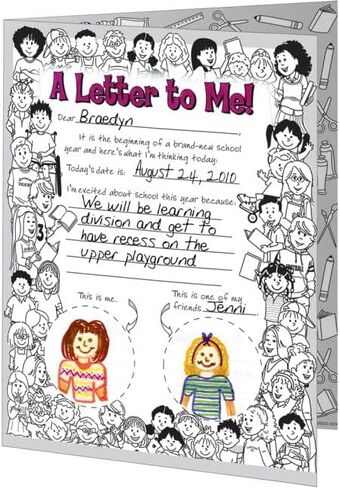 Really Good Stuff Ready-to-Decorate First Day-Last Day Letters Kit - Set of 24. in Saudi Arabia