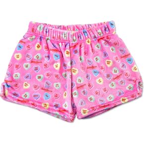 iscream Sweethearts Print Big Girls Silky Soft Plush Fleece Shorts Collection in Kuwait
