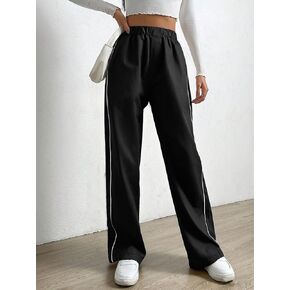 1 PCS Girls' Teenage Casual Street Style Simple Fashion Daily Pants - Straight-Leg Breathable in Saudi Arabia