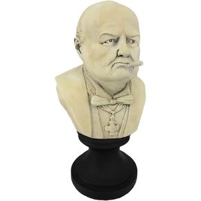 Things2Die4 Molded Plaster Winston Churchill with Cigar Bust Statue in Saudi Arabia