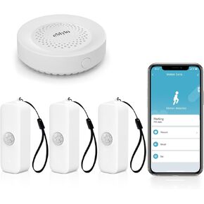 eMylo WiFi Motion Sensor 2 Packs Smart Motion Detector,Sensor Detector 100dB Smart Siren Alarm Set for Home and Basement Compatible with TUYA/Smart Life(Supports 2.4G WiFi only) in Kuwait