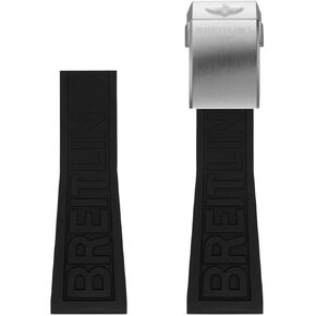 For Breitling Watchbands 22mm 24mm Blue TWINPRO Rubber Watchband For AVENGER NAVITIMER WORLD Rubber Waterproof Soft Watch Strap With Buckle in Saudi Arabia