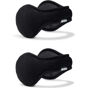 180s Fleece Behind-the-Head Earmuffs (Black, 2) in Saudi Arabia