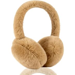 Ear Muffs for Women Mens, Winter Faux Fur Earmuffs, Fluffy Cute Earmuffs, Foldable Ear Warmers for Mens Cold Outdoor in Saudi Arabia