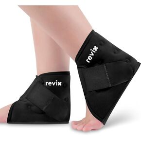 REVIX Ankle Ice Pack Wrap – Reusable Gel Cold Compression for Foot Discomfort, Ice Wrap for Feet Swelling and Recovery, Plantar Fasciitis, Achilles Tendonitis, and Sprained Ankles in Kuwait
